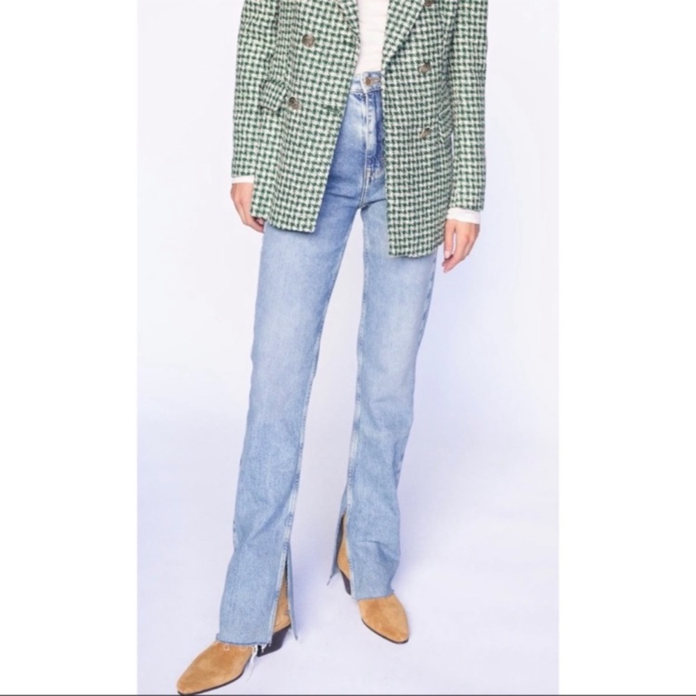 SLIM FLARED SLITTED HIGH RISE Z1975 JEANS